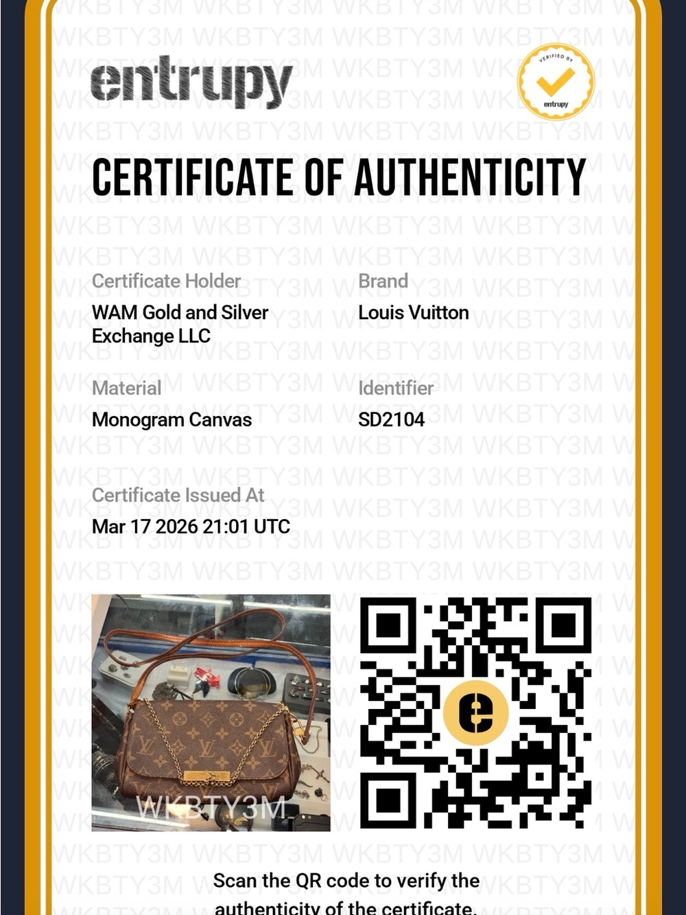 Louis Vuitton Monogram Canvas Crossbody in Brown with Gold Hardware - Picture 15 of 15